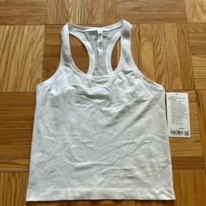 NWT Lululemon swiftly tank 2.0 race, size 6